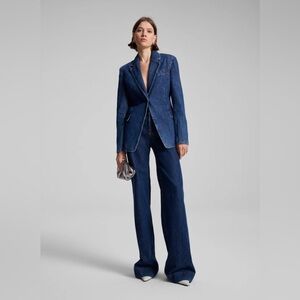 A.L.C $495 Ross Denim Jacket in Mid Rinse